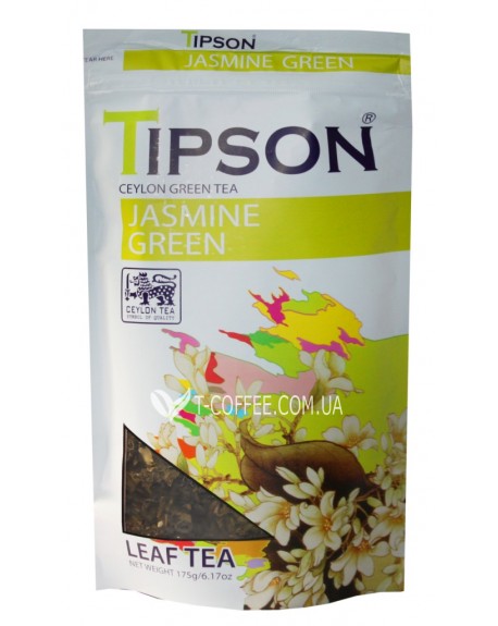 Чай TIPSON Jasmine Green Жасмин 175 г ф/п (4792252937369)