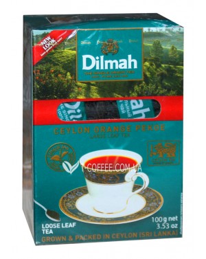 Чай DILMAH Ceylon Orange Pekoe Цейлон Оранж Пеко 100 г (9312631122275) - зображення