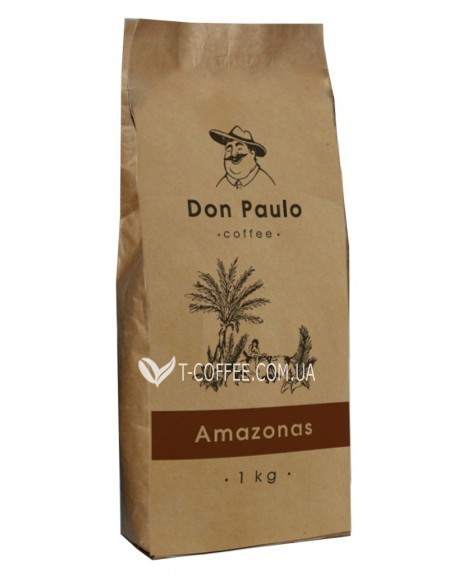 Кава DON PAULO Amazonas зернова 1 кг