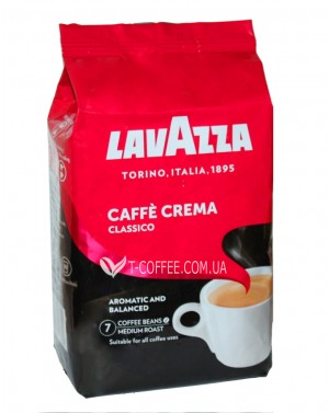 Кава LAVAZZA Caffe Crema Classico зернова 1 кг (8000070027411) фото
