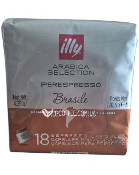 Кава ILLY IperEspresso Monoarabica Brazil в капсулах 18 х 6,7 г (8003753142685)