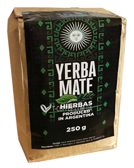 Мате Yerba Mate Hierbas Трави етнічний чай 250 г к/п