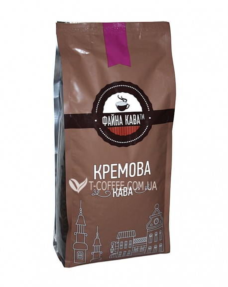Кава ФАЙНА КАВА Кремова зернова 1 кг (4820195670064)