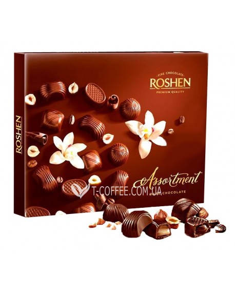 Цукерки ROSHEN Assortment Classic Dark 308 г в коробці