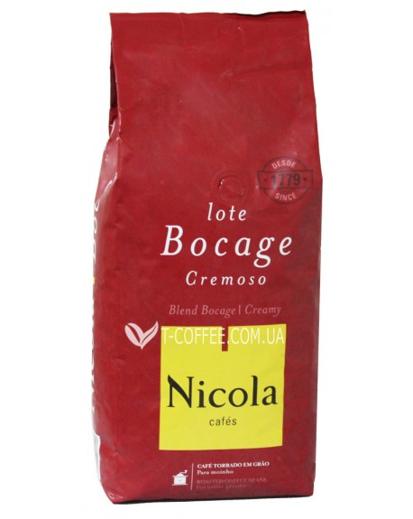 Кава NICOLA Bocage Cremoso зернова 1 кг (5601132102010)