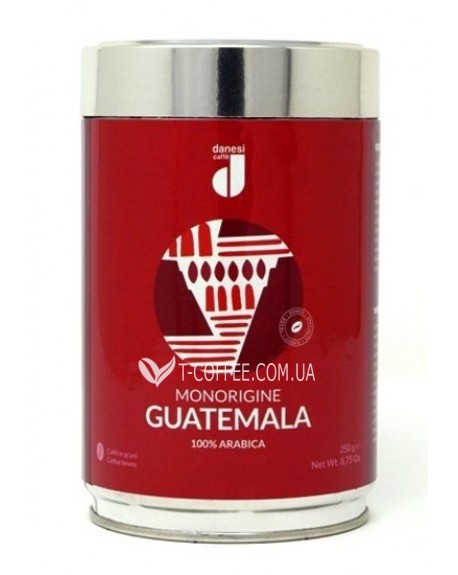 Кава DANESI Monorigine Guatemala 100% Arabica мелена 250 г ж/б (8000135515150)