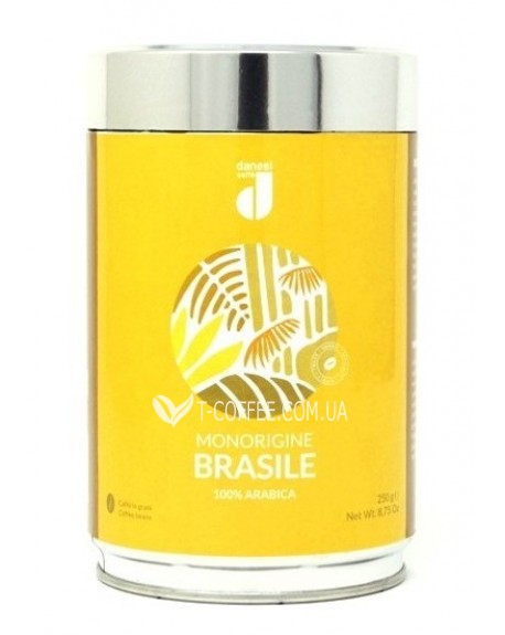 Кава DANESI Monorigine Brasile 100% Arabica мелена 250 г ж/б (8000135525258)