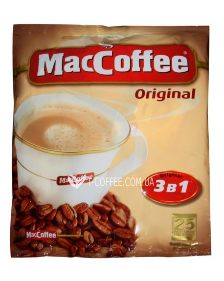 Кава MACCOFFEE 3в1 Original Оригінал розчинна 25 х 20 г економ.пак. (8887290101035)