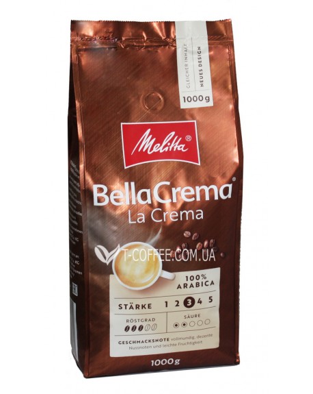 Кава MELITTA Bella Crema La Crema зернова 1 кг (4002720008102)