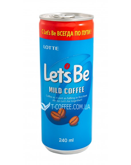Напій LOTTE Let`s Be Mild Coffee кавовий 240 мл