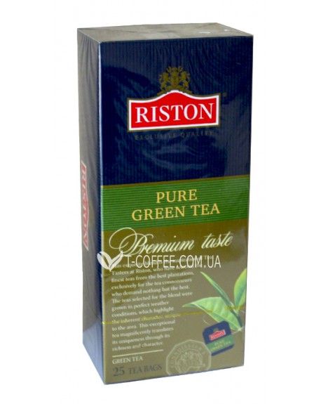 Чай RISTON Pure Green Tea Зелений 25 х 2 г (479215601777)