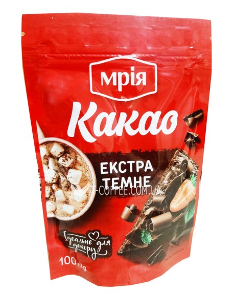 Какао МРІЯ Міа Темне 20-22% 100 г (4820154832946)