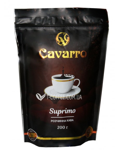 Кава CAVARRO Suprimo розчинна 200 г економ. пак. (4820235750183)