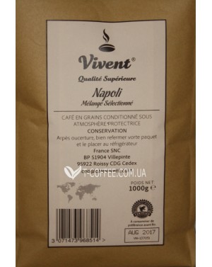 Кава VIVENT Napoli зернова 1 кг (3071473968514) фото