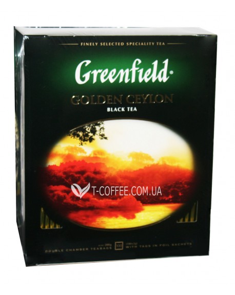 Чай GREENFIELD Golden Ceylon Цейлон 100 х 2 г к/п (4823096801704)