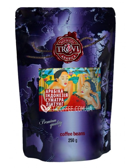 Кава TREVI Арабіка Індонезія Суматра Лінтунг зернова 250 г (4820140050736)