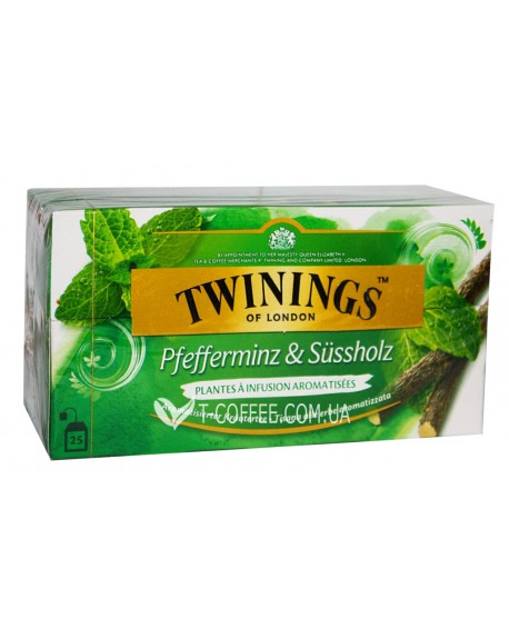 Чай TWININGS Peppermint Liquorice М’ята Лакриця 25 х 2 г (070177162054)
