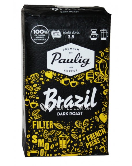 Кава PAULIG Brazil Dark Roast мелена 450 г (6411300166954)