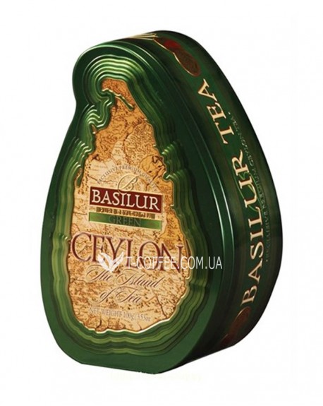 Чай BASILUR Green Зелений - Чайний Острів 100 г ж/б (4792252100824)