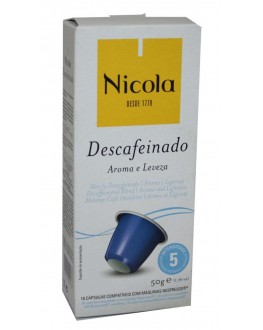 Кава NICOLA Nespresso Descafeinado Aroma e Leveza в капсулах 10 х 5 г (5601132002167)