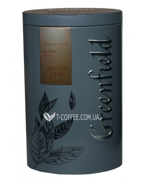Чай GREENFIELD Moon Leaf купаж чорного і зеленого чаю 100 г ж/б (4823096805900)