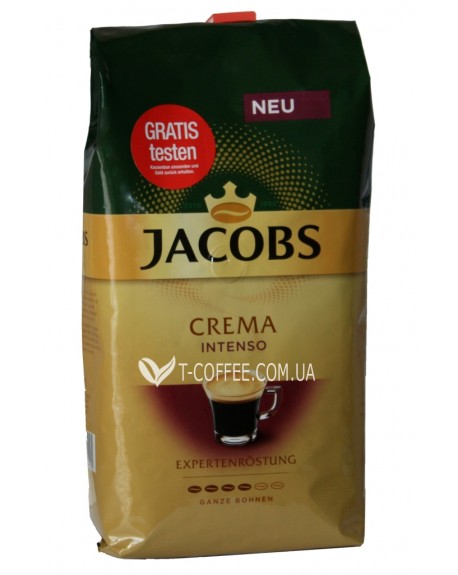 Кава JACOBS Crema Intenso зернова 1 кг (8711000669570)