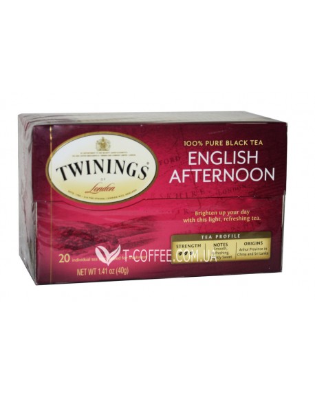 Чай TWININGS English Afternoon Англійський Полудень 20 х 2 г (070177155766)