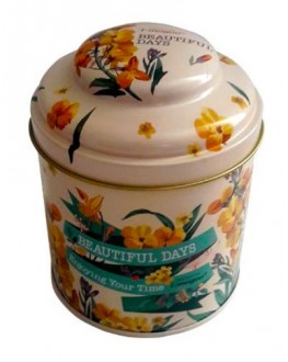 Банка Beautiful Days Желтая жестяная 150 г