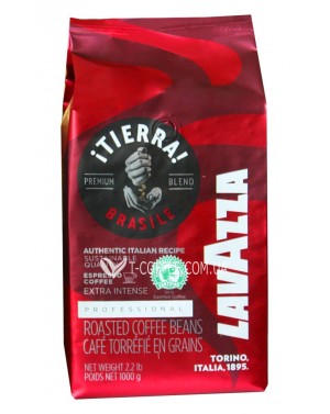 Кава LAVAZZA Tierra Brasile Extra Intense зернова 1 кг зображення