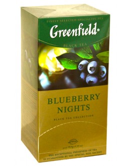 Чай GREENFIELD Blueberry Nights Чорниця 25 х 1,5 г (4823096802466)