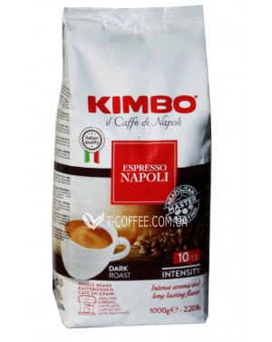 Кава KIMBO Espresso Napoletano зернова 1 кг (8002200101688) фото