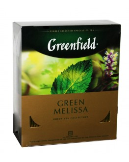 Чай GREENFIELD Green Melissa Меліса 100 х 1,5 г к/п (4823096806570)
