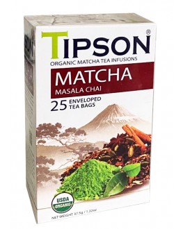 Чай TIPSON Matcha Masala Chai 25 х 1,5 г (4792252938342)