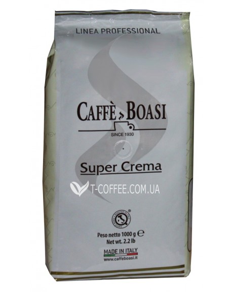 Кава BOASI Super Crema зернова 1 кг (8003370071108)
