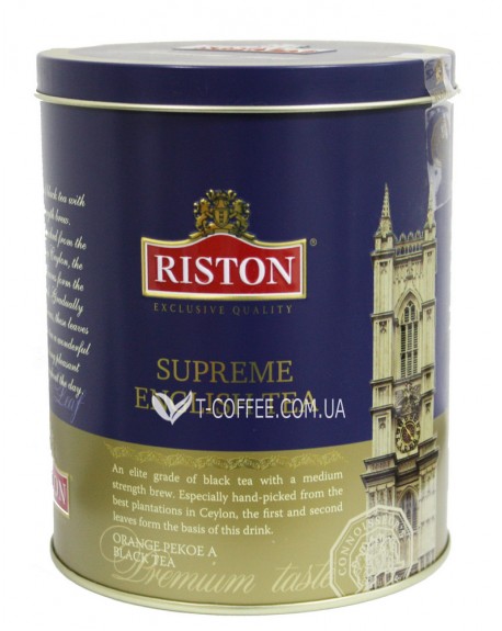Чай RISTON Supreme English Tea Супрім Англійський 100 г ж/б (4792156013923)