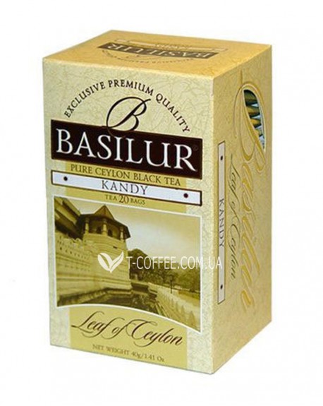 Чай BASILUR Kandy Канді - Лист Цейлону 25 х 2 г (4792252001183)
