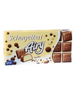 Шоколад SCHOGETTEN Airy Vanilla Молочний Пористий Ваніль 95 г (4000415017897)