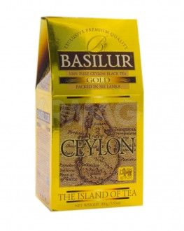 Чай BASILUR Gold Золотий - Чайний Острів 100 г к/п (4792252001152)