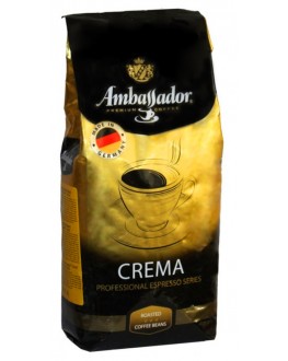 Кава AMBASSADOR Crema зернова 1 кг Німеччина (4051146000986)