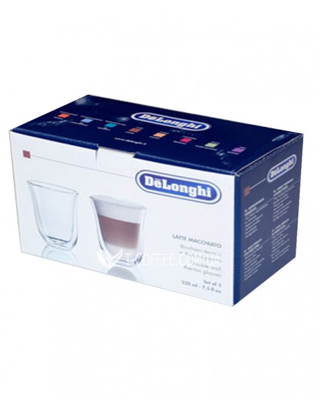 Набір стаканів DELONGHI для лате 2 шт х 220 мл