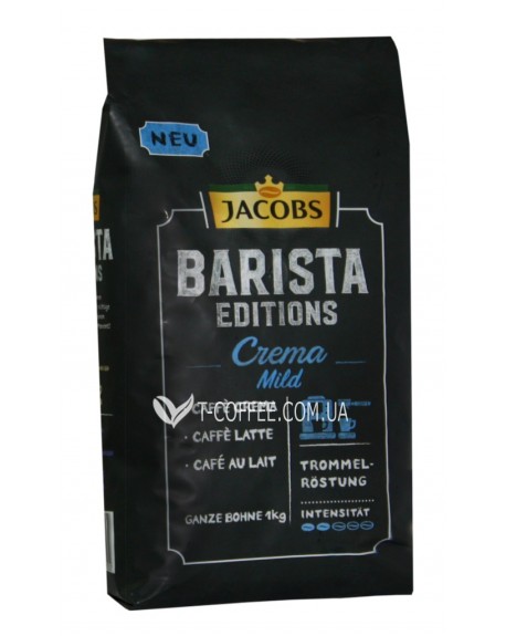 Кава JACOBS Barista Editions Crema Mild зернова 1 кг (8711000895252)