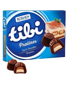 Цукерки ROSHEN Tibi Pralines Tiramisu Тірамісу 120 г в коробці