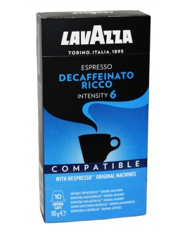 Кава LAVAZZA Nespresso Decaffeinato Ricco в капсулах 10 х 5 г (8000070081109)