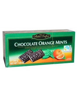 Шоколад MAITRE TRUFFOUT Chocolate Orange Mints Апельсин М'ята 200 г (9002859067570)