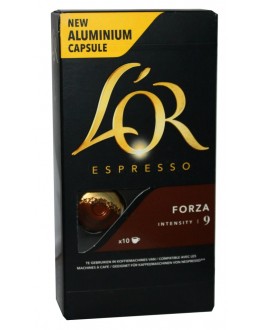 Кава L'OR Nespresso Espresso Forza в капсулах 10 х 5,2 г (8711000357934)
