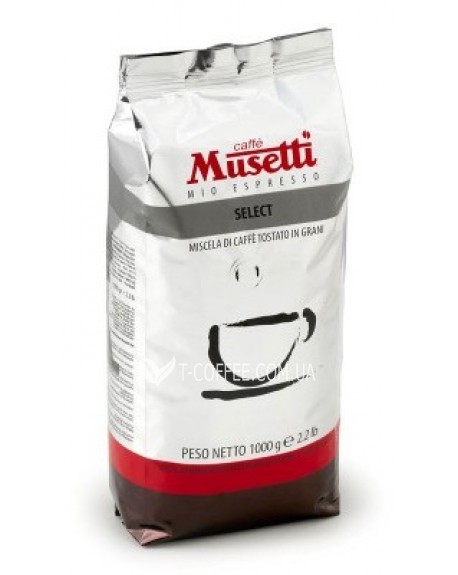Кофе MUSETTI Select зерновой 1 кг (8004769202523)