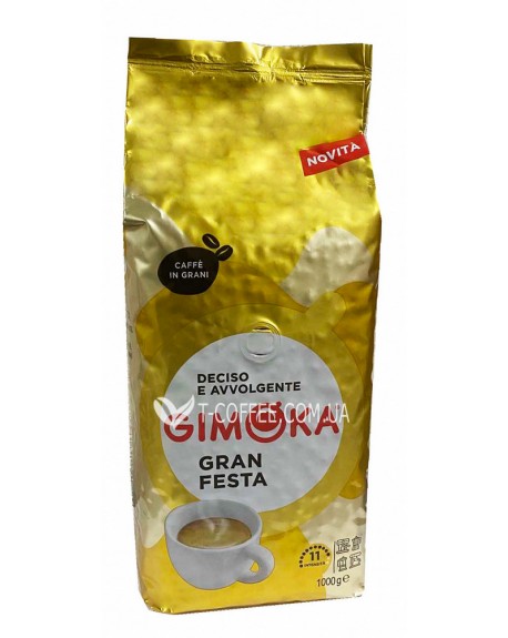 Кофе GIMOKA Gran Festa зерновой 1 кг (8003012000435)