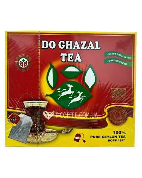 Чай AKBAR Do Ghazal Pure Ceylon Tea 100 x 2 г