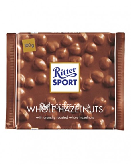 Шоколад RITTER SPORT Whole Hazelnuts Молочний Цілий Лісовий Горіх 100 г