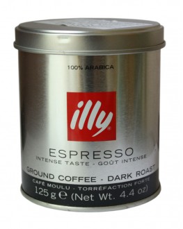 Кава ILLY Espresso Caffe темного обсмаження 125 г мелена ж/б
